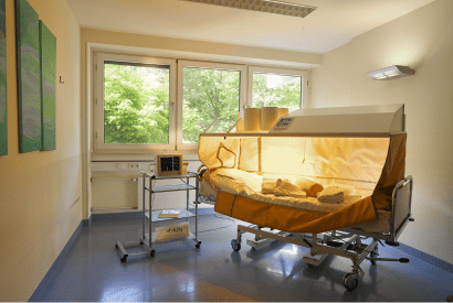 Zimmer mit Hyperthermie-Ausstattung